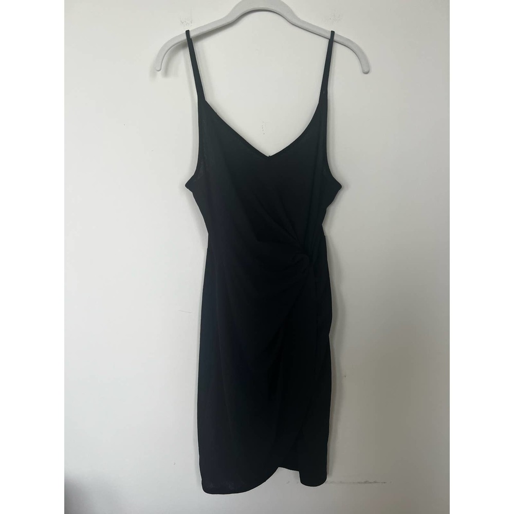 Black H&M ruched dress